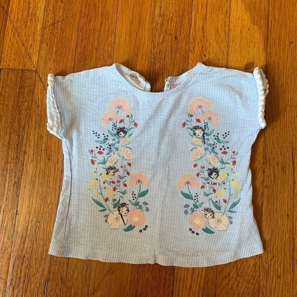 𝅺zara short sleeve shirt - Size 9-12mnths